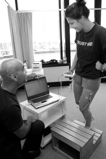 video analysis, EMG, real-time ultrasound